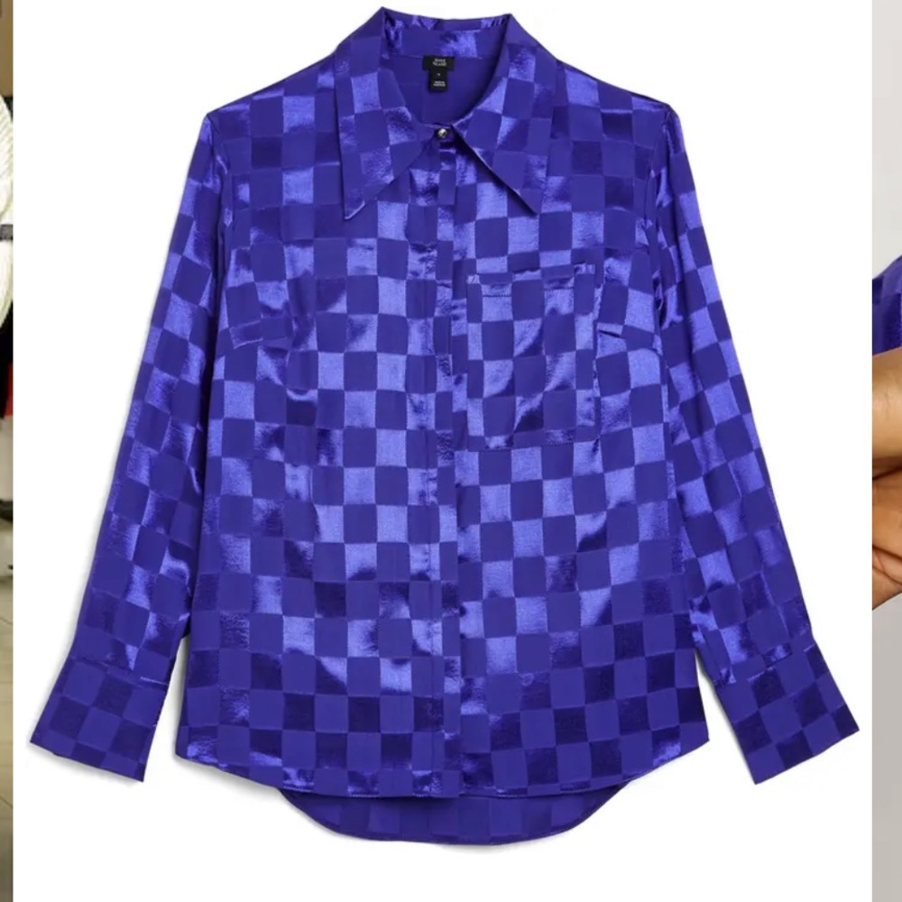 RIVER ISLAND ‼️‼️
Checkerboard Pattern Long Sleeve
Blouse